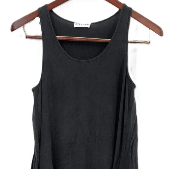 Everlane Black Silk Semi Sheer Tank Dress S - Picture 3 of 8